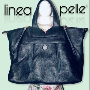 Linea Pelle Calfskin Pebbled Leather Handbag